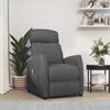vidaXL Fauteuil de massage Gris fonc&eacute; Tissu