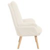 vidaXL fauteuil Cr&egrave;me 69 x 74 x 93 cm Tissu Sherpa