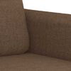 vidaXL Ensemble de canap&eacute;s 3 pcs avec coussins Marron Tissu