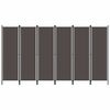 vidaXL Cloison de s&eacute;paration 6 panneaux Anthracite 300x180 cm