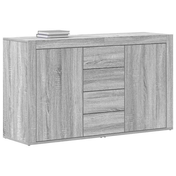 vidaXL Buffet Gris Sonoma 120 x 36 x 69 cm Bois d'ing&eacute;nierie