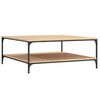 vidaXL Table basse ch&ecirc;ne sonoma 100x100x40 cm bois d'ing&eacute;nierie