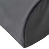 vidaXL Coussin de repose-pieds Uni Gris 42 x 18 x 13 cm Mousse PU