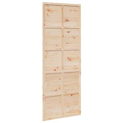 vidaXL Porte de grange 80x208 cm bois massif de pin