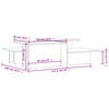 vidaXL Tables basses 2 pcs noir brillant bois d'ing&eacute;nierie
