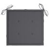 vidaXL Chaises pliables de jardin avec coussins lot de 4 Teck solide