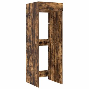 vidaXL Armoire pour machine &agrave; laver Ch&ecirc;ne fum&eacute; 67,5 x 68 x 200 cm