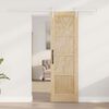 vidaXL Porte coulissante ORKDAL Marron 61 x 198,5 cm Pin massif