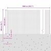 vidaXL Cl&ocirc;ture avec poteau Gris 1,6 x 10 m Acier et PVC