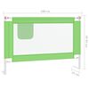 vidaXL Barri&egrave;re de s&eacute;curit&eacute; de lit d'enfant Vert 100x25 cm Tissu