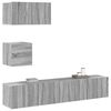 vidaXL Ensemble de meubles TV 4 pcs Sonoma gris Bois d'ing&eacute;nierie