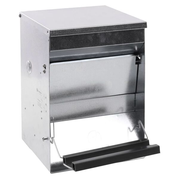 FLAMINGO Mangeoire &agrave; poulets &agrave; p&eacute;dale automatique Timo 12 kg