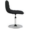 vidaXL Chaises pivotantes &agrave; manger lot de 2 noir tissu