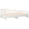 vidaXL Lit coulissant sans matelas blanc 2x(90x200) cm