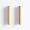 vidaXL Poign&eacute;e Droite 2 pcs Couleur Bois Naturel 130 x 25 x 30 mm