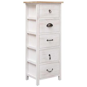 vidaXL Armoire lat&eacute;rale 35x25x87 cm Bois de Paulownia