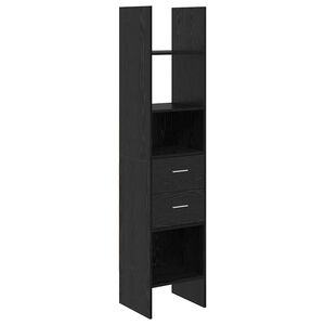 vidaXL Biblioth&egrave;que Ch&ecirc;ne noir 40 x 35 x 180 cm Bois d'ing&eacute;nierie