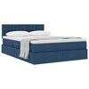 vidaXL Lit avec rangement et matelas avec matelas Bleu 140 x 200 cm
