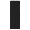 vidaXL Cabinet &agrave; chaussures Ch&ecirc;ne noir 77,5 x 30 x 83,5 cm