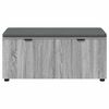 vidaXL Banc d'entr&eacute;e avec coussin Gris Sonoma 100 x 38 x 46 cm