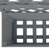 vidaXL Jardini&egrave;res en treillis 2 pcs Gris 65x33x135 cm WPC