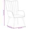 vidaXL Chaise de relaxation Bleu Velours