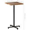 vidaXL Table de bistro Carr&eacute;e 60x60x110 cm Bois de r&eacute;cup&eacute;ration massif
