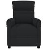 vidaXL Fauteuil de massage Noir Tissu