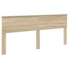 vidaXL Cadre de lit avec t&ecirc;te de lit Sonoma 200 x 200 cm Pin massif