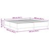 vidaXL Cadre de lit plateforme Vert gris 200 x 200 cm tissu