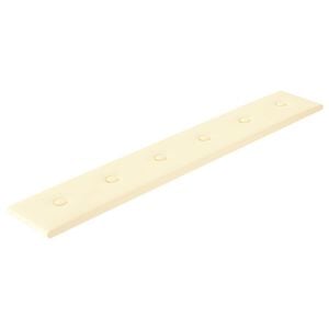 vidaXL T&ecirc;te de lit murale 12 pc Cr&egrave;me Simili cuir