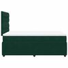 vidaXL Sommier &agrave; lattes de lit et matelas Vert fonc&eacute; 120x200cm Velours