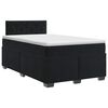 vidaXL Lit boxspring avec matelas Noir 120 x 190 cm Velours