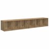 vidaXL Ensemble meuble TV 2 pcs Ch&ecirc;ne artisanal 37 x 35 x 107cm