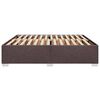 vidaXL Cadre de lit sans matelas marron fonc&eacute; 200x200 cm tissu