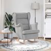 vidaXL Chaise &agrave; bascule gris nuage 74x90x102 cm tissu