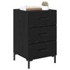 vidaXL Cabinet de chevet Ch&ecirc;ne noir 40 x 40 x 66 cm Bois d'ing&eacute;nierie