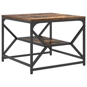 vidaXL Table basse Ch&ecirc;ne fum&eacute; 51 x 50 x 40 cm