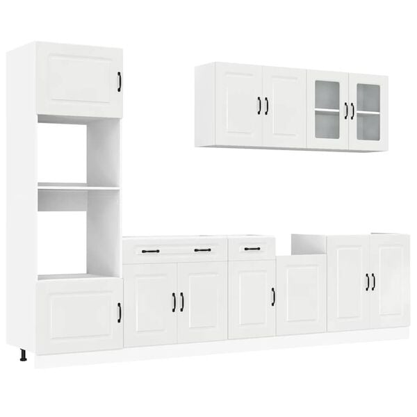 vidaXL Ensemble d'armoires de cuisine 7 pcs Kalmar bois d'ing&eacute;nierie
