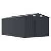 vidaXL Abri de jardin 257x392x181 cm M&eacute;tal Anthracite