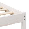 vidaXL Cadre de lit avec t&ecirc;te de lit Blanc 120 x 200 cm Pin massif
