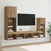 vidaXL Meubles TV muraux 4 pcs Ch&ecirc;ne artisanal Bois d'ing&eacute;nierie
