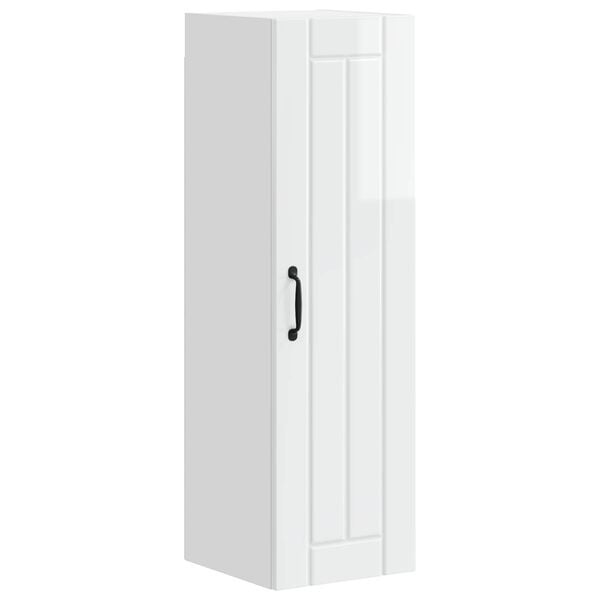 vidaXL Armoire de cuisine Lucca Blanc brillant 30 x 31 x 100 cm