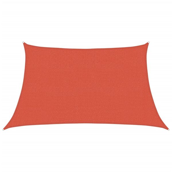 vidaXL Voile d'ombrage 160 g/m&sup2; Terre cuite 3/4x2 m PEHD