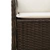vidaXL Banc de jardin Marron polyrotin
