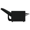 vidaXL Fauteuil inclinable &agrave; 2 places Noir Tissu