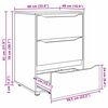 vidaXL Armoire de rangement Ch&ecirc;ne fum&eacute; 60 x 48 x 81 cm