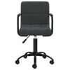 vidaXL Chaises pivotantes &agrave; manger lot de 2 noir velours