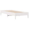 vidaXL Cadre de lit sans matelas blanc 90x200 cm bois de pin massif
