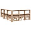 vidaXL Lit biblioth&egrave;que sans matelas 150x200 cm bois massif de pin